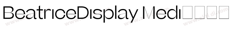 BeatriceDisplay Medi字体转换